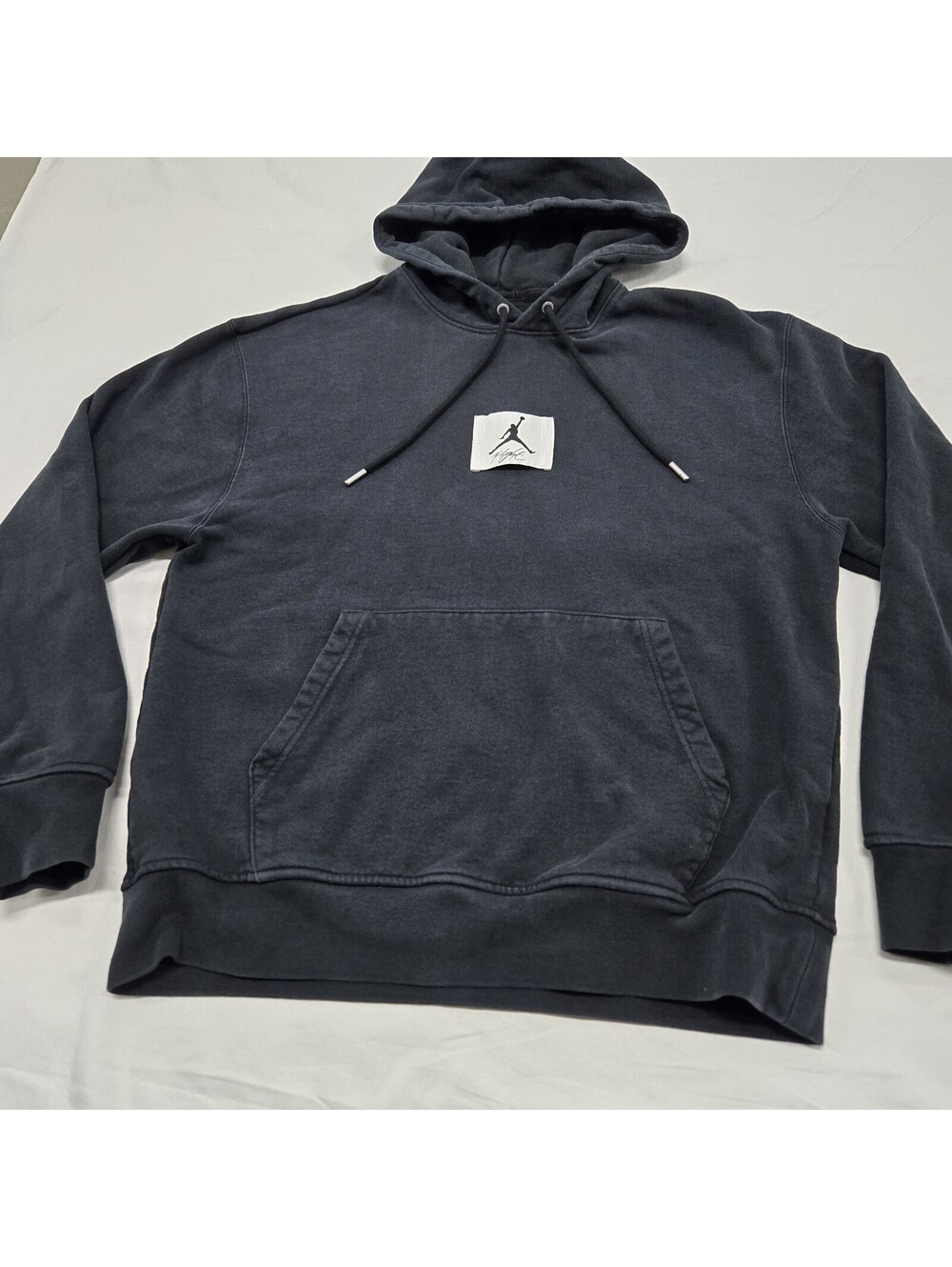EUC Sz MEDIUM Air Jordan Essentials Flight French Terry Hoodie Black DQ7338-010